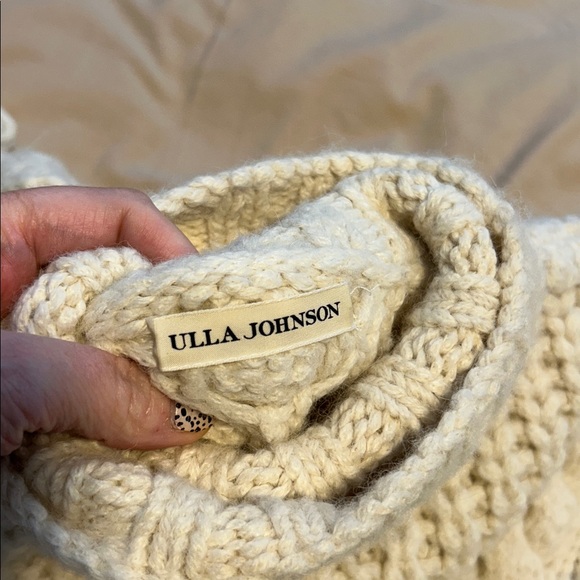 Ulla Johnson Alea Poncho 100% Baby Alpaca Cream Size P - Picture 10 of 14